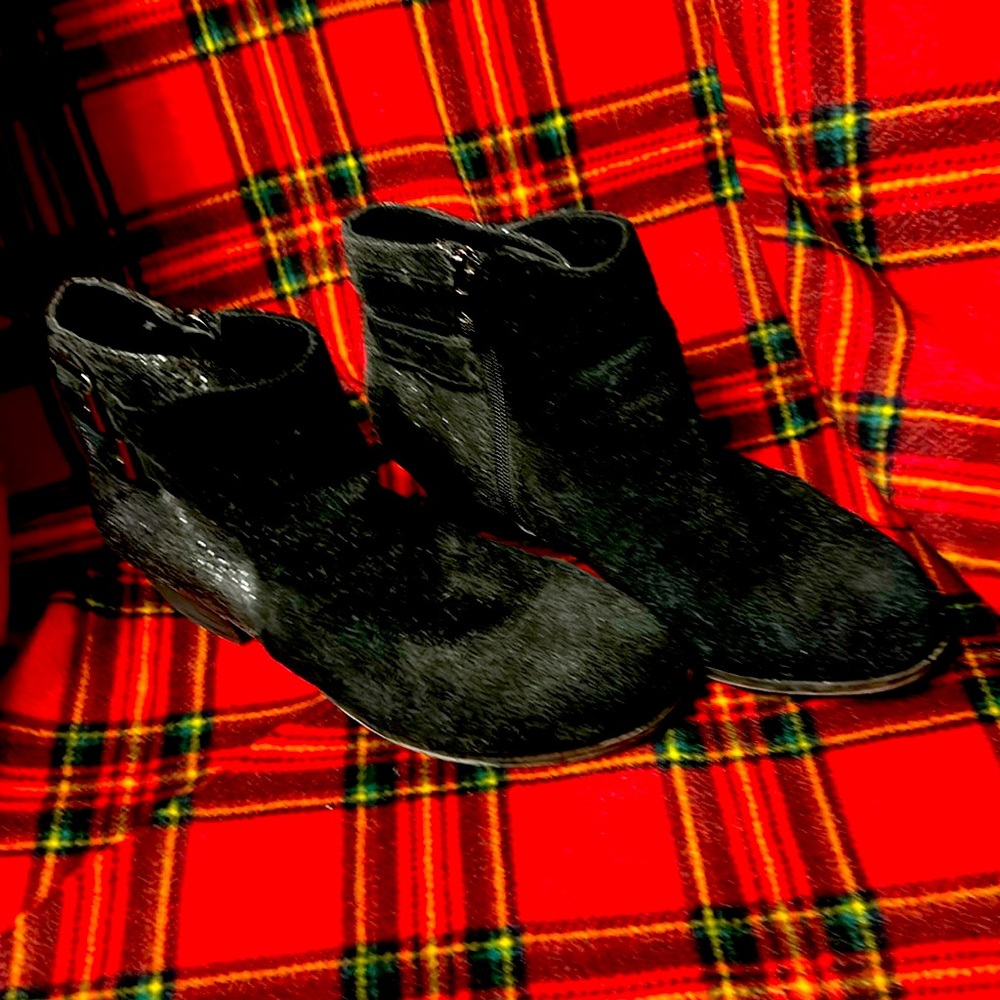 Suede and sparkle vince camuto bootie